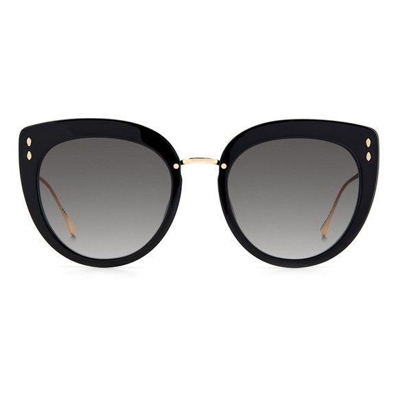 ISABEL MARANT BLACK/GOLD CAT EYE SUNGLASSES IM 0084/G/S - Picture 5 of 6